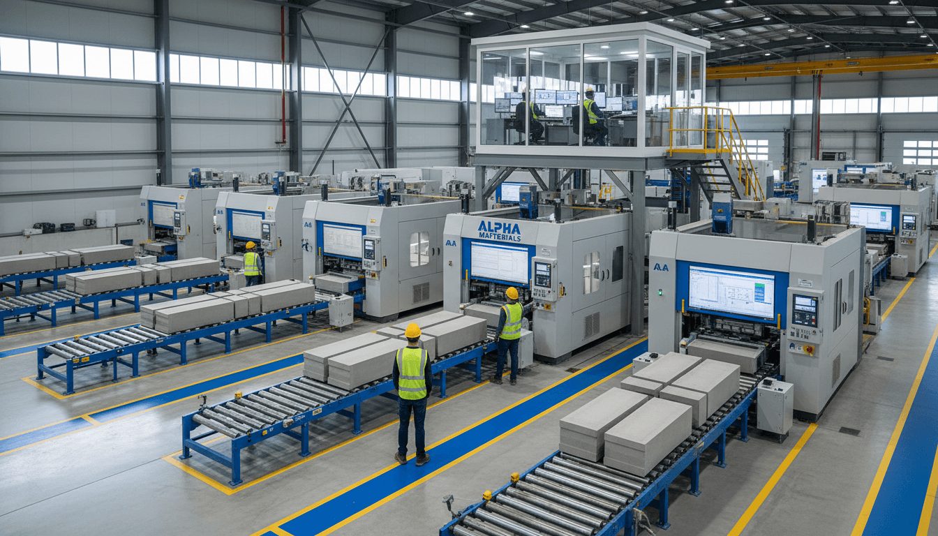 Supervisor y operadora revisando datos de producción en el piso de una planta manufacturera